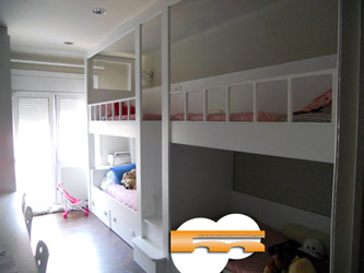 litera cuadruple a medida con 4 camas barcelona reforma habitacion litera cuadruple a medida con 4 camas barcelona reforma habitacion